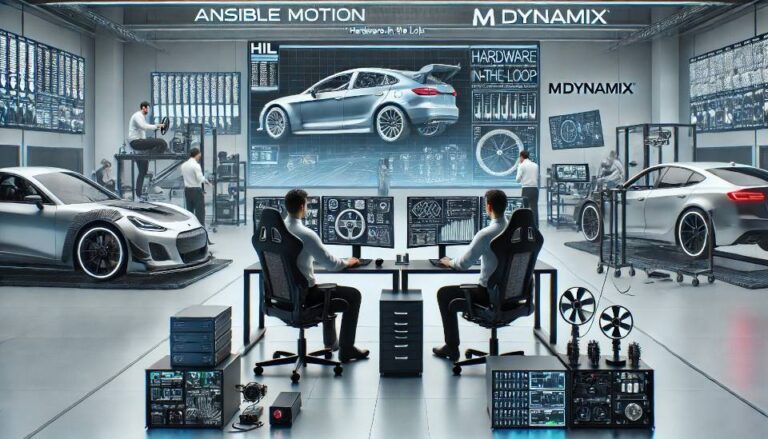 Parceria entre Ansible Motion e MdynamiX Revoluciona Simulações Automotivas com Integração HIL e DIL